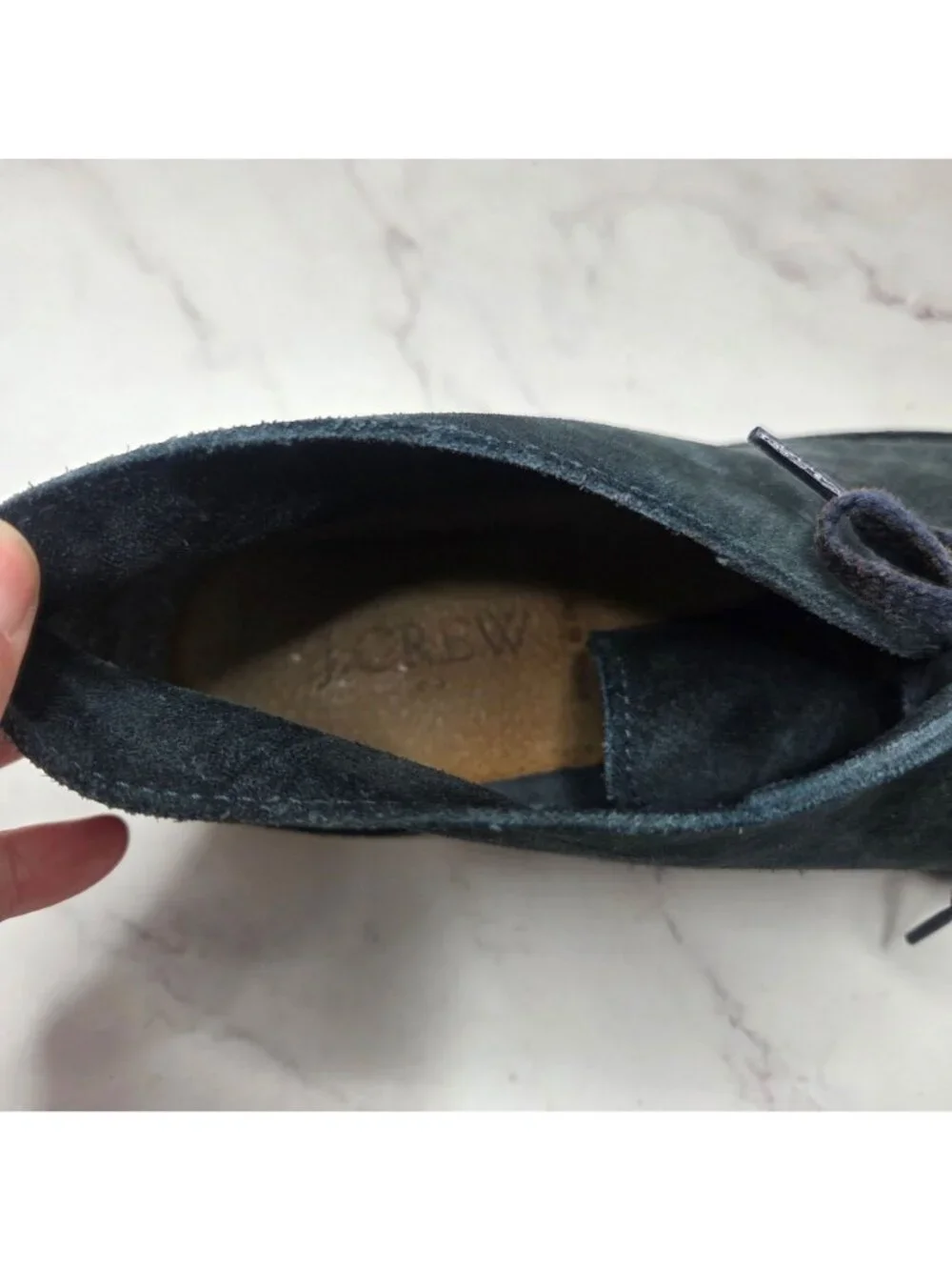 J. Crew Navy Blue Suede Leather McAlister Chukka Boots Men's 12